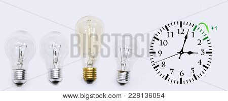 Daylight Saving Time. Change Clock To Summer Time.
