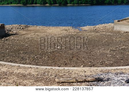 The Bank Of The Daugava River Near Koknese, In Latvia. July 2017.