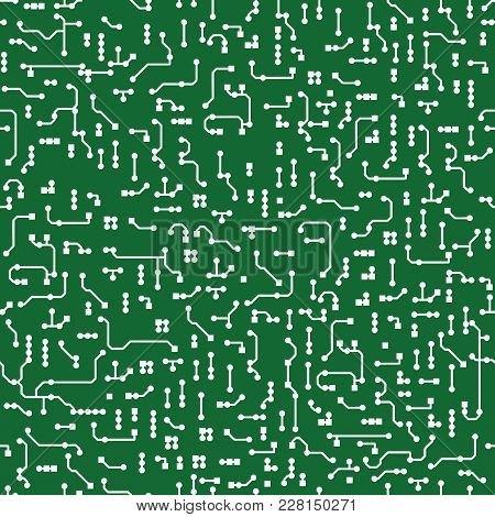 Seamless Background In Electronic Pcb Layout Style