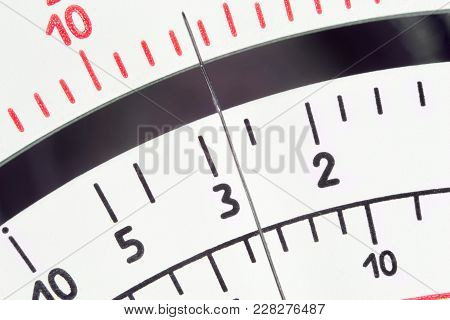 Analog Measure Tool Multimeter Scale With Pointer