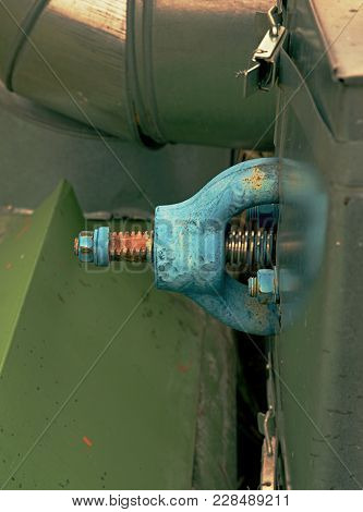The Central Hot Steam Heating System. Steel Pipelines Covered With Heat Insulation. Pipelines With B
