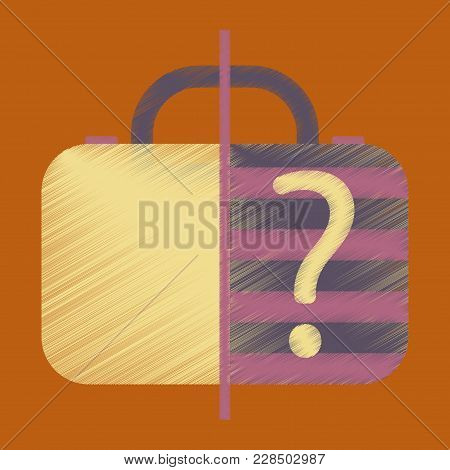 Flat Icon In Shading Style X-ray Baggage