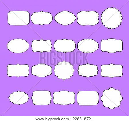 Vintage Frames Vector Set, Frames For Scrapbooking