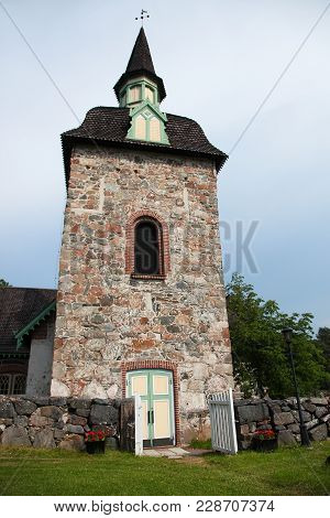 Old Foglo Kyrka Church On Aland Islands