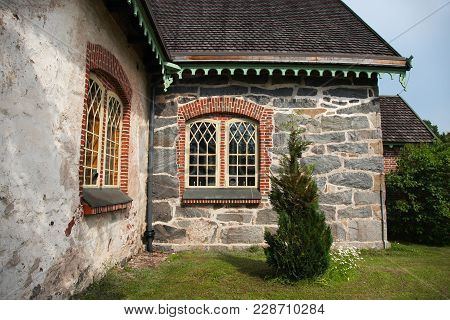Old Foglo Kyrka Church On Aland Islands
