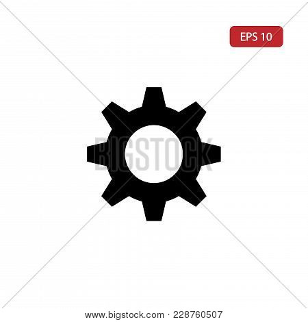Gear Vector Icon.setting Icon Eps10. Cogwheel Vector Icon Isolated On White Background.gear Vector I