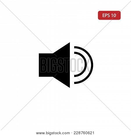 Volume Vector Icon .speaker Icon Eps10. Vector Icon Isolated On White Background.volume Icon Can Be 