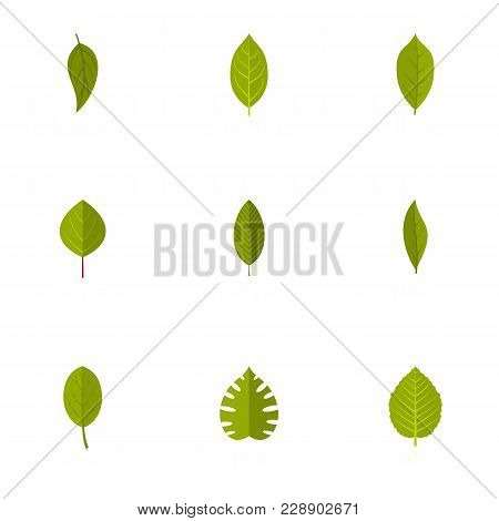 Weed Icons Set. Flat Set Of 9 Weed Vector Icons For Web Isolated On White Background