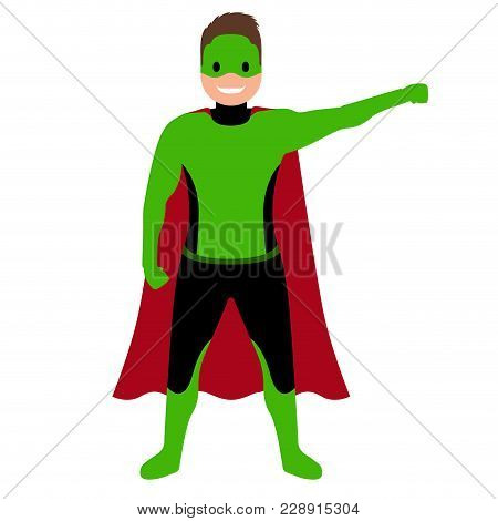 Isolated Superdad Cartoon Character. Vector Illustration Design