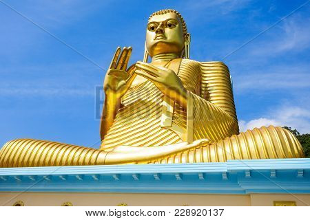 Golden Temple Of Dambulla Or Dambulla Cave Temple Is A World Heritage Site Near Dambulla, Sri Lanka