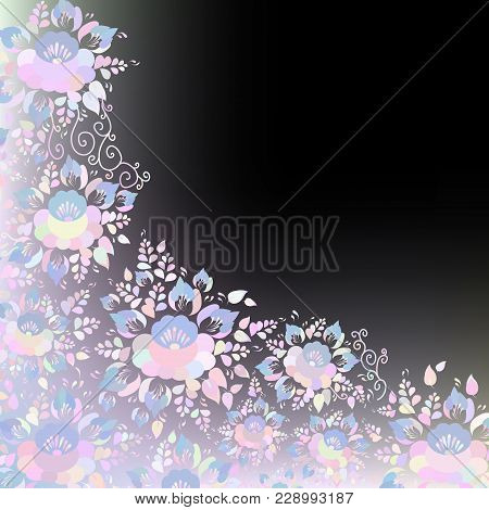 Vintage Shabby Chic Wedding Card Design, Banner Template, Spring Romantic Decoration, Pastel, Pink B