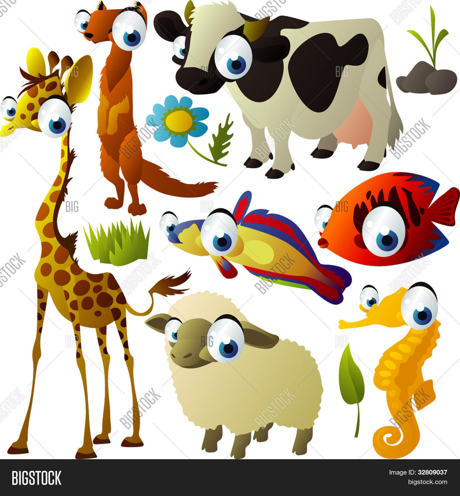Vector Animal Set: Vector & Photo (Free Trial) | Bigstock