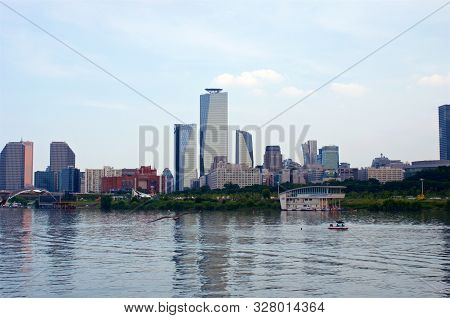 View To Yeoeuido Buildings From The Hang River