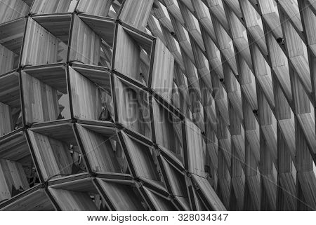 Rio De Janeiro, Brazil - March 24, 2016: Wood Sculpture Symbolizing An  Aborigine Aussie Hut - Art P