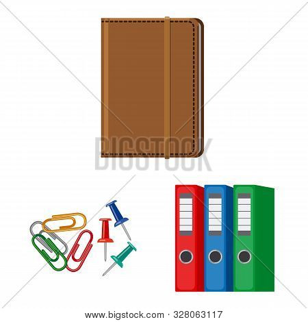 Isolated Object Of Office And Supply Symbol. Collection Of Office And School Vector Icon For Stock.