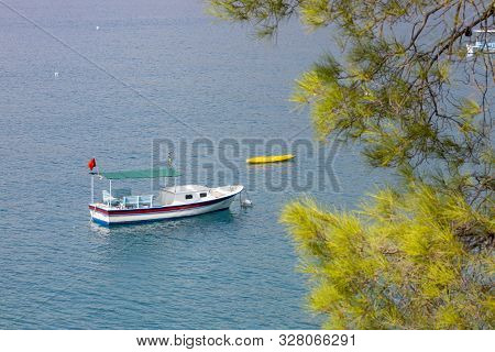Adrasan, Kemer / Antalya, October 4, 2019, Seaside View From Adrasan Beach Along The Mediterranean C
