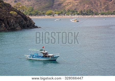 Adrasan, Kemer / Antalya, October 4, 2019, Seaside View From Adrasan Beach Along The Mediterranean C