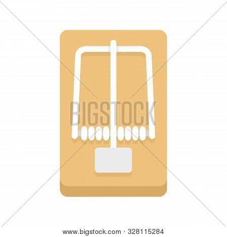 Wood Mouse Trap Icon. Flat Illustration Of Wood Mouse Trap Vector Icon For Web Design