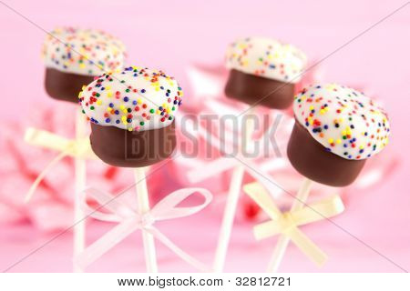 Mini torte su bastoni