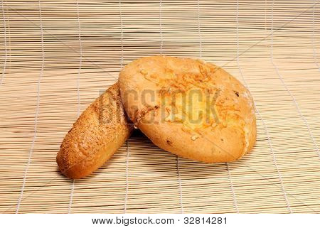 フランスのバゲット、パン、チーズと
