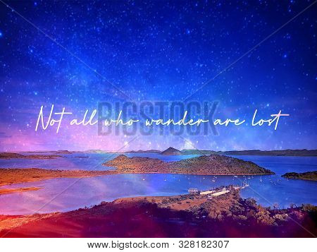 Not All Who Wander Are Lost, Calm Landscape, Photographed At Gariepdam, South Africa