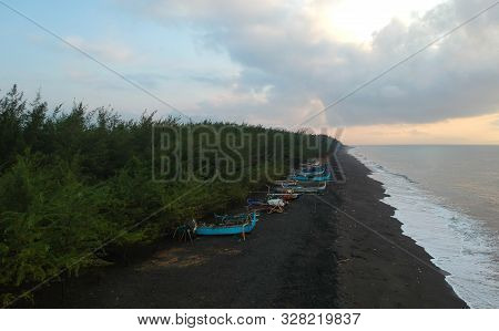 View Of Cemara Beach Banyuwangi East Java  Indonesia