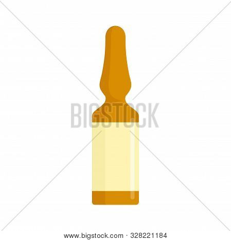 Medical Ampule Icon. Flat Illustration Of Medical Ampule Vector Icon For Web Design