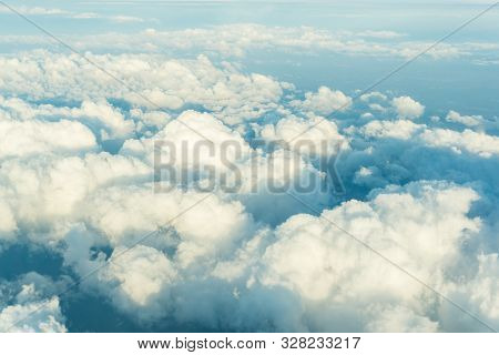Blue Sky With Flufy Landscape Nature