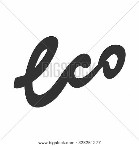 Eco Banner. Green Bio Sticker For Social Media Content. Vector Hand Drawn Illustration Design.