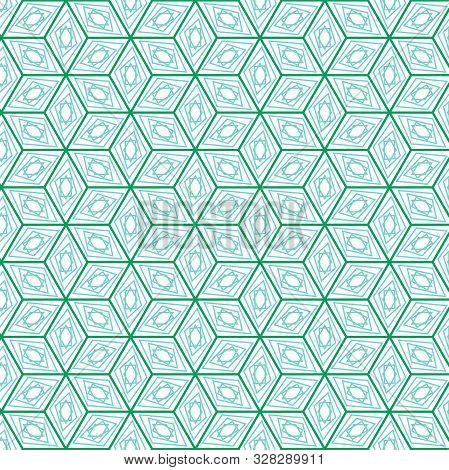 Vector Seamless Pattern. Modern Stylish Texture. Repeating Geometric Tiles. Ornate Hexagons