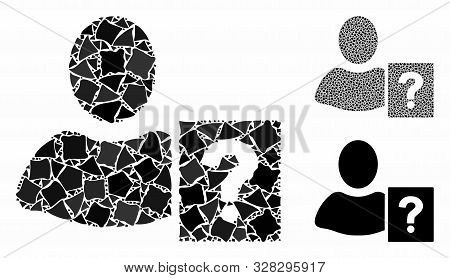 User Helpbook Mosaic Of Tremulant Pieces In Variable Sizes And Color Tinges, Based On User Helpbook 