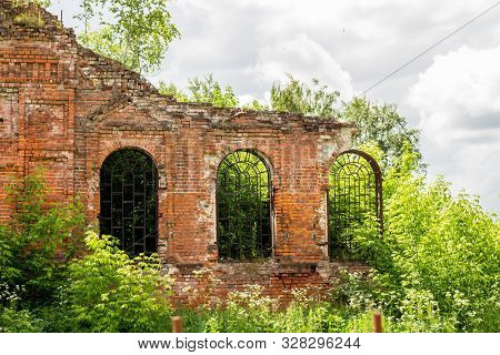 Ruins Of Church Of Assumption Of Blessed Virgin Mary (uspeniya Presvyatoy Bogoroditsy) In Village Of