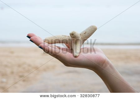 Coral käsi lähikuva