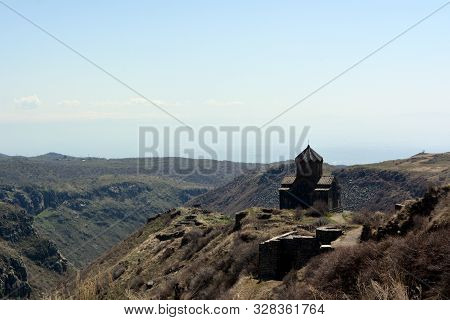 Ruins Of The Amberd Church In Aragatsotn Province In Armenia