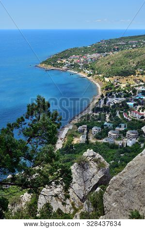 View Of The Simeiz Village From Koshka Mount In Crimea
