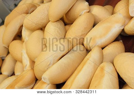 Wholemeal Bread Sticks Fresh From The Oven In A Bakery