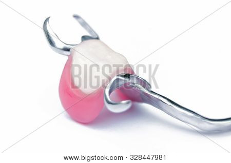 Orthopedic Dentistry. Removable Denture. Removable Tooth. Clammer Fixation. False Tooth. Dental Pros