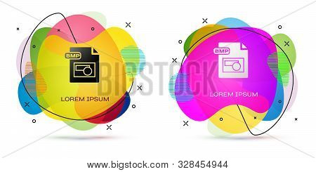 Color Bmp File Document. Download Bmp Button Icon Isolated On White Background. Bmp File Symbol. Abs