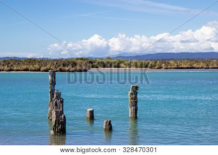 View Of Okarito Lagoon, West Coast Of New Zealand