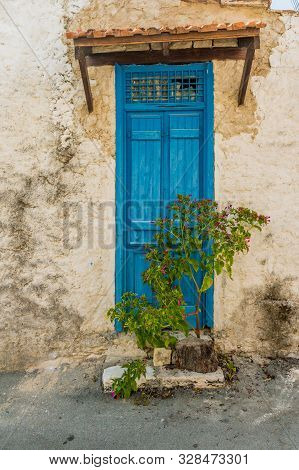 Lania Cyprus. September 3 2019. A View Of Typical Local Architecture In The Traditional Village Of L