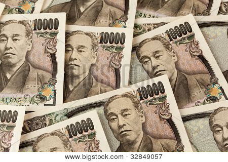 fatture di yen giapponesi. valuta dal Giappone