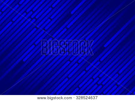 Abstract Blue Background With Lines Bevel Design Illustration