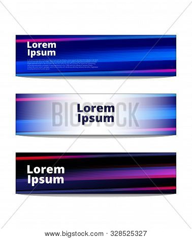 Vector Banners With Dot  Background Design Template