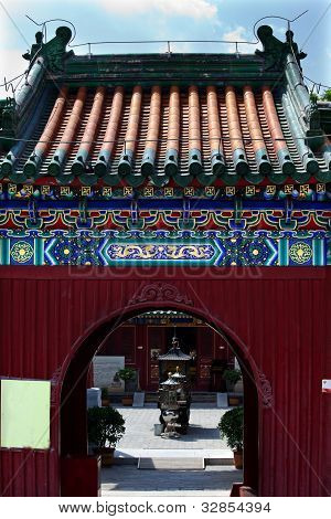Guanghua Buddha chrám vchod Beijing Čína