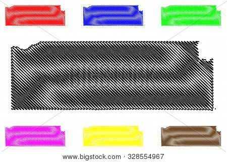 Escambia County, Alabama (counties In Alabama, United States Of America,usa, U.s., Us) Map Vector Il