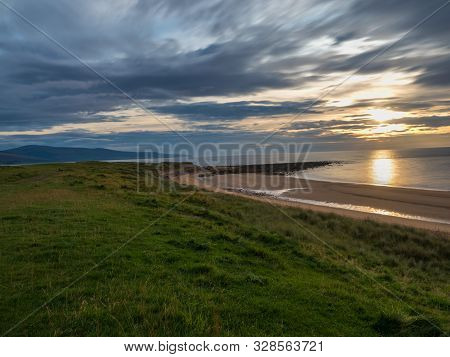 Sunrise On The Shore Of The North Sea In Brora