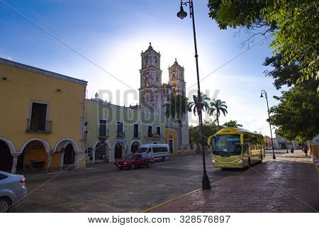 Valladolid, Mexico - September 15, 2019: Catedral De San Servacio
