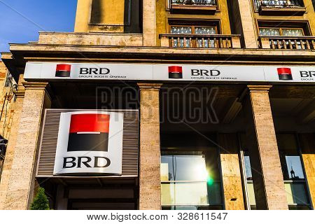 Brd Bank Of Societe Generale Group Branch In Bucharest, Romania, 2019