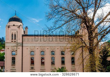 Exterior Ashkenazi Synagogue In Sarajevo, Bosnia And Herzegovina