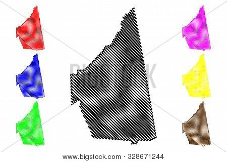 Cherokee County, Alabama (counties In Alabama, United States Of America,usa, U.s., Us) Map Vector Il